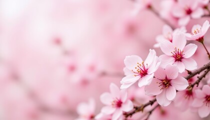 Stunning pink flowers wallpaper background, beautiful floral design for desktop and mobile