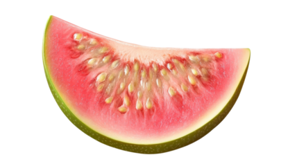 Slices of ripe and juicy watermelon evoke summer freshness, perfect for gatherings and hot days, showcasing vibrant colors and seeds that add to its charm.