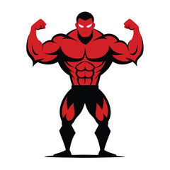 Abs Workout Icon Vector ? Cartoon, Clipart, and Line Art Fitness Illustration for Print and Digital Use.eps