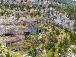 The scenic views of Tınaztepe Cave, which is one of the longest caves in the world, with a length of 22 kilometers in Seydişehir, Konya.