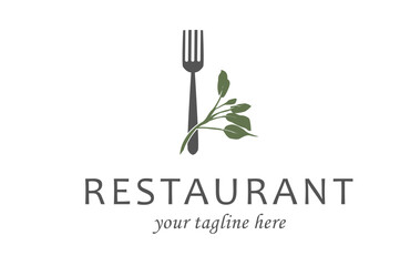 Rustic Vintage Retro Logo Spoon Fork for Natural Menu Food Kitchen Restaurant design illustration