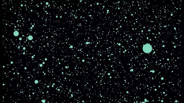 Rain drops blue color  on window sci fi space animation for tech business, 3d rendered 4k animation video