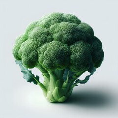 broccoli on a wooden table