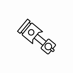 engine piston icon sign vector