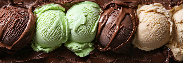 Ice cream texture for background close-up