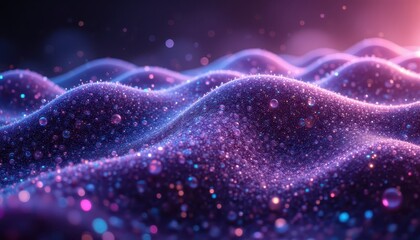 Fototapeta premium Mesmerizing abstract background, a dazzling display of glowing particles and elegant blurs