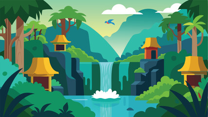 Abandoned Jungle Camp with Broken Equipment