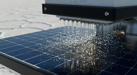 Self-Cleaning Solar Panel Technology © Purepix