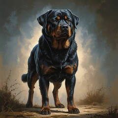 Obraz premium dog in the park