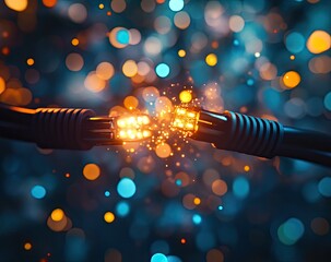 Broken connection with sparks