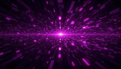 Fototapeta premium Radiant light on purple abstract background, modern vibrant design for digital art and wallpaper