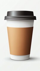 Stylish coffee cup for branding or design use.