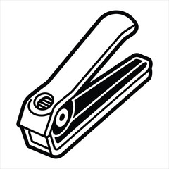 Nail clipper icon illustration isolated on white background
