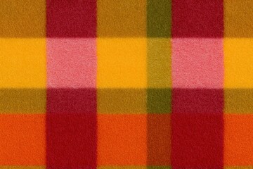 Fototapeta premium High Detail Plaid Flannel Fabric Texture in Warm Autumn Colors