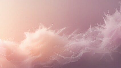 A soft pink and purple background with wispy clouds and a dreamy ethereal quality to the image