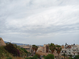 Obraz premium panoramic view of the city of Heracleion in Greece in summer