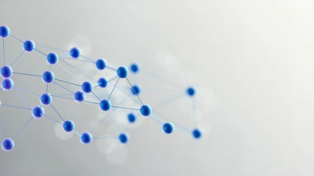 Abstract molecular structure illustration
