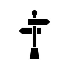 Icon a signpost, isolated against a clean background.