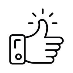 A well crafted glyph style icon like gesture