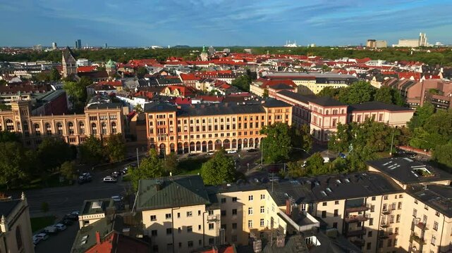 Aerial view of GOP Variet&eacute;-Theater M&uuml;nchen in Munich, Germany