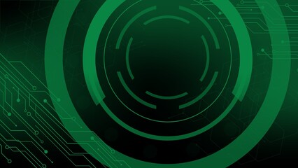 abstract green background with circles