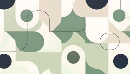 minimalist seamless pattern abstract geometric shapes