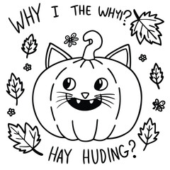 Naklejka premium Cute vector cartoon illustration of a funny domestic kitten