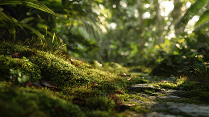 Deep Forest Moss – Soft Ground & Ambient Light in Jungle Understory