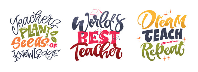 Funny hand drawn doodle lettering quote about school and teachers. Lettering for t-shirt design, mug print, bag print, clothes fashion. 100% hand drawn vector image.