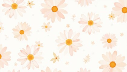 Obraz premium Elegant simplicity, pink flowers on a pristine white background for touch of natural beauty