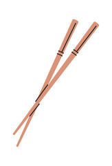 Wooden Japanese chopsticks cartoon design