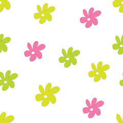 Obraz premium seamless colorful flowers pattern 