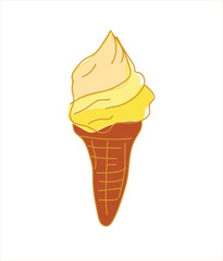 chocolate ice cream doodle