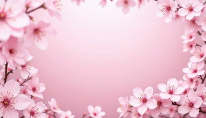 Fototapeta premium Stunning pink cherry blossom background, a breathtaking spring display of nature's beauty