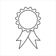 vector award ribbon rosette