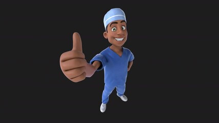 Fun 3D Cartoon Scrubs Animation (with Alpha Channel)