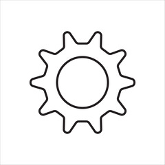 gear icon vector illustration