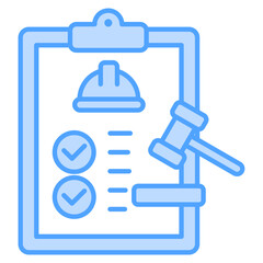 Regulation Blue Icon Element For Design