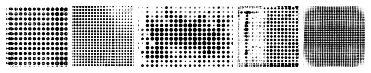 Vector Arranged circular elements form abstract and textured lines.