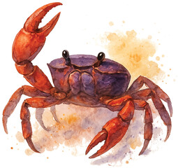 field_crab_watercolor_illustration