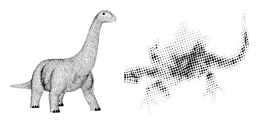 Vector Dinosaur and Dissolving Reptile