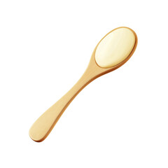Wooden Spoon with Creamy Substance - Close-up Studio Shot