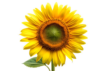 Fototapeta premium free sunflower a isolated on white background PNG , AI GENERATED