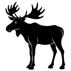 Obraz premium silhouette of a deer