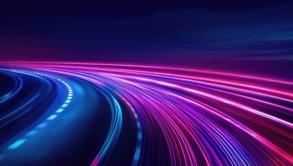 Nighttime highway speed blur