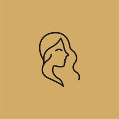 Elegant minimal female beauty face logo design perfect for salons, spa, cosmetics, wellness brands, fashion boutiques, or feminine branding. Simple line art with modern elegance and graceful style.