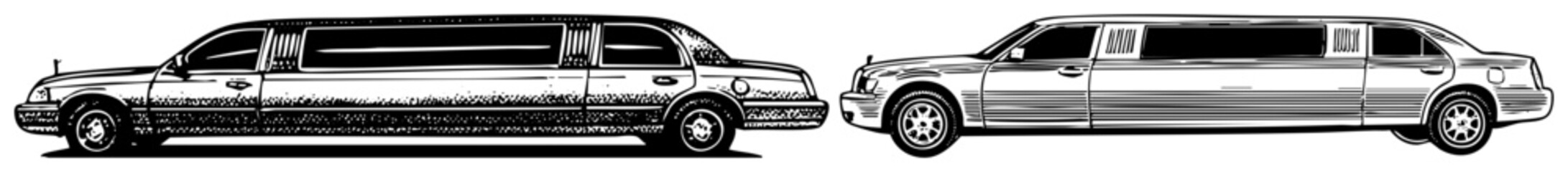Fototapeta premium Vector Two vintage automobiles are depicted in a .