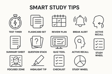 Effective study tips: tools for active recall and time management