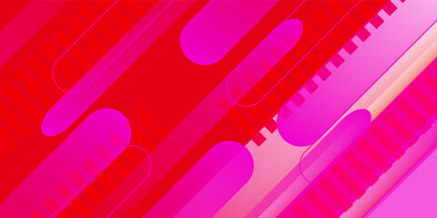 Abstract Gradient Geometric Shape Background with Vibrant Color for Web Landing Page and Wallpaper. Dynamic shapes composition. Eps10 vector.