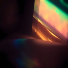 Abstract Iridescent Light Reflections  A Study in Shimmering Hues